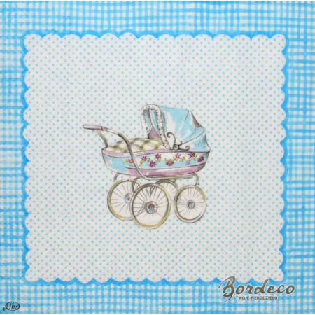 Serwetka decoupage firmy IHR dla chłopczyka 33x33cm